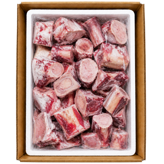 Frozen beef marrowbones raw dog treats