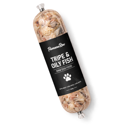 Purrcare Raw Tripe & Oily Fish Complete 454g | 80/10/10