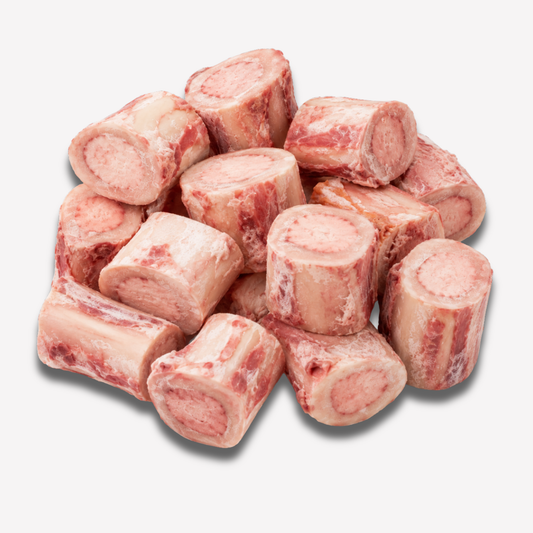Frozen beef marrowbones raw dog treats