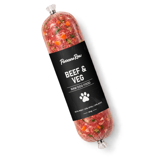 Purrcare Raw Beef & Veg Complete 454g | 80/10/10