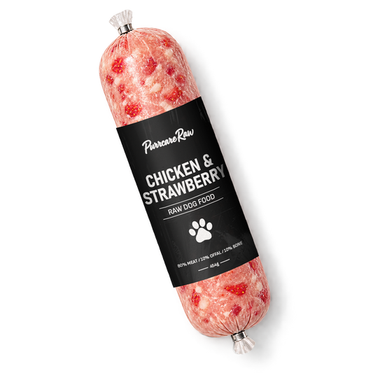 Purrcare Raw Chicken & Strawberry 454g | 80/10/10