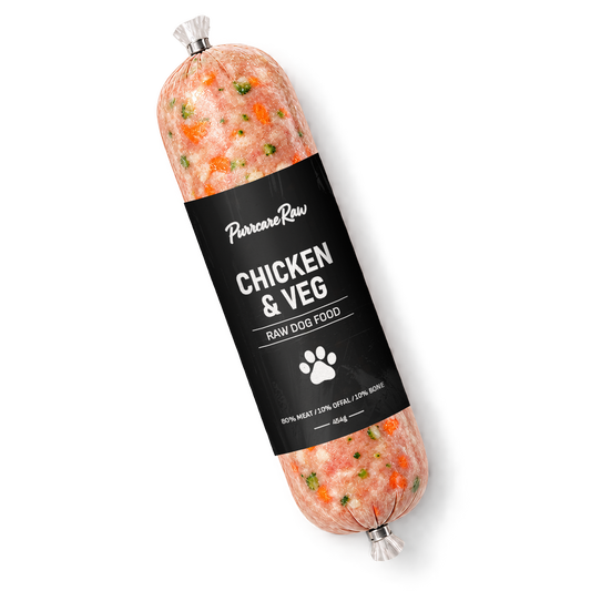 Purrcare Raw Chicken & Veg 454g | 80/10/10