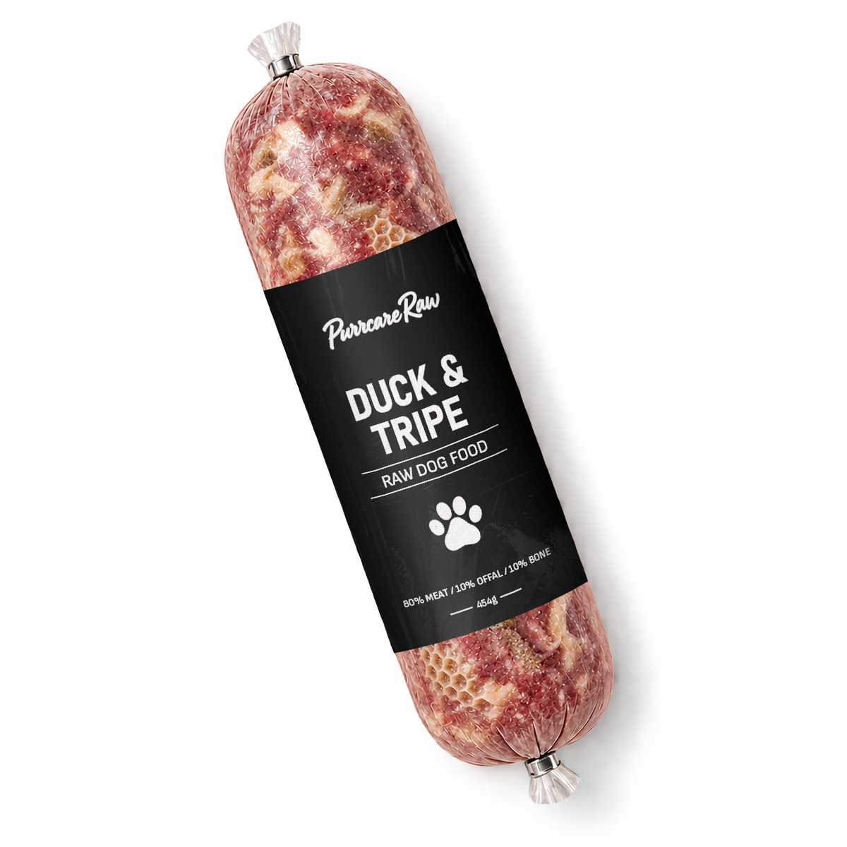 Purrcare Raw Duck & Tripe 454g | 80/10/10